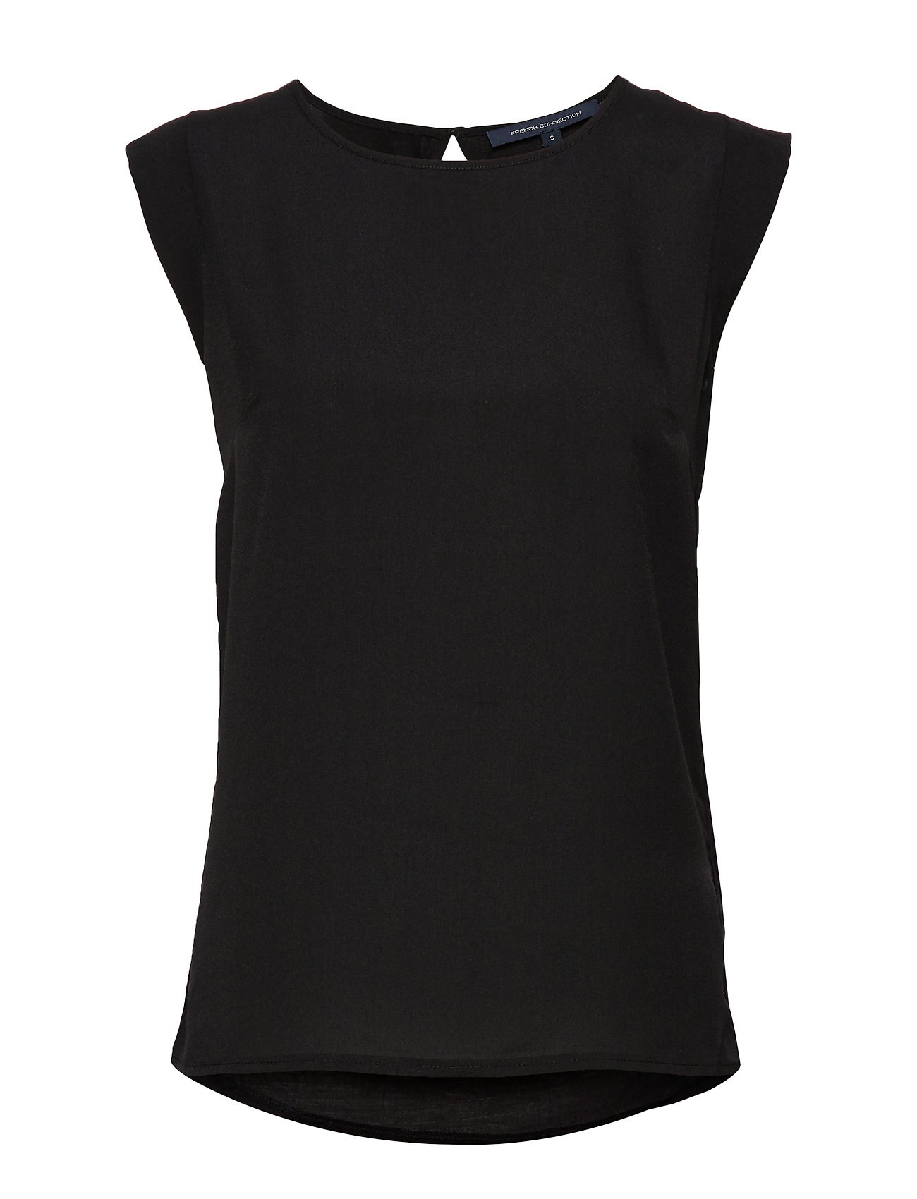 Polly Plains Cappedtee T-shirts & Tops Sleeveless Musta French Connection