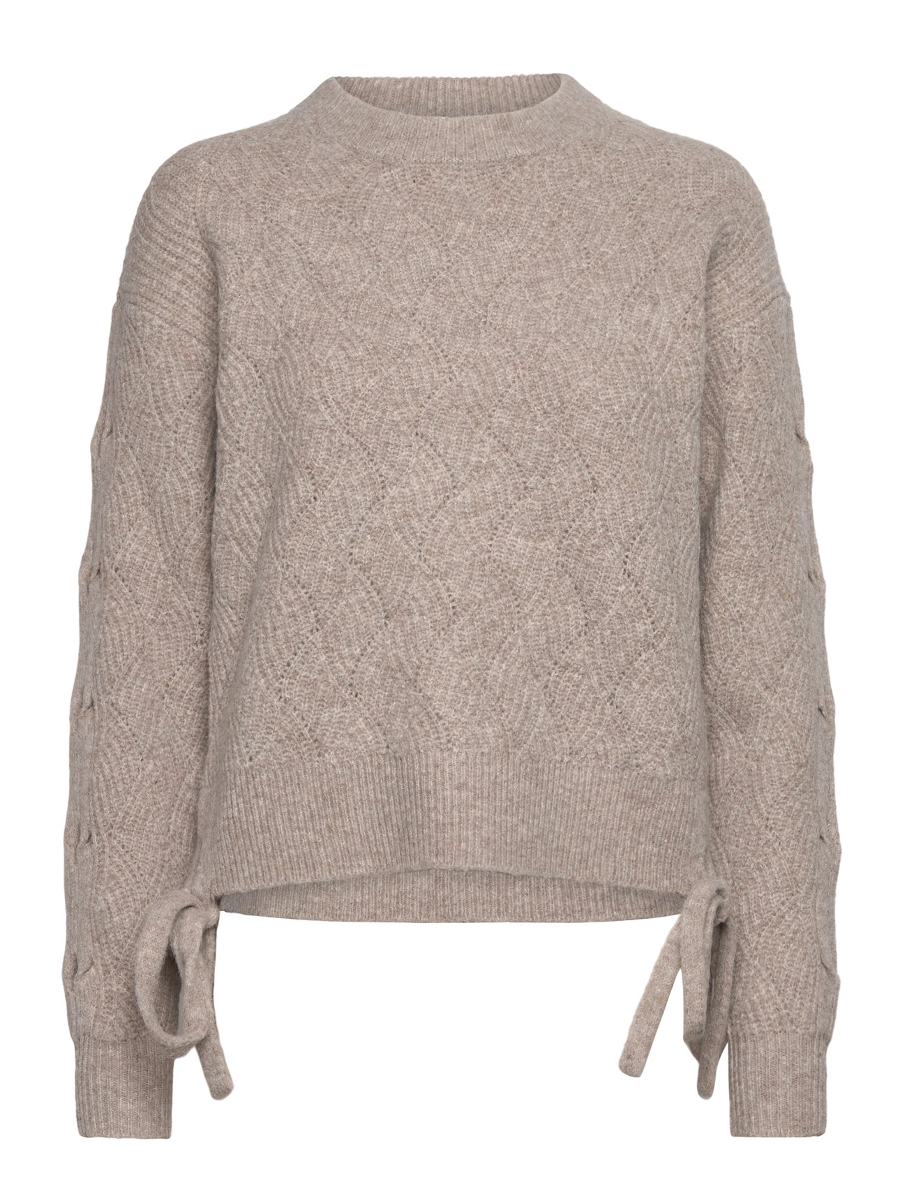FRENCH CONNECTION Tina Cable Tie Jumper Beige - L - Damen