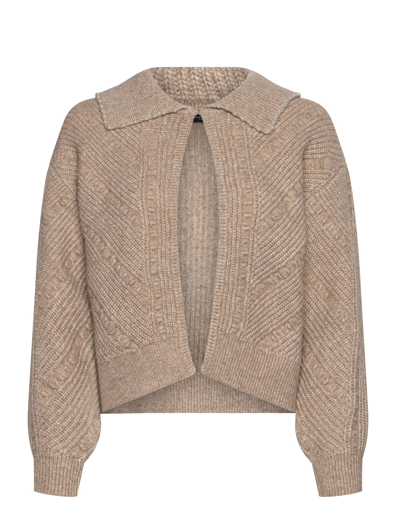 FRENCH CONNECTION Kitty Pearl Ls Cardigan Beige - S - Damen