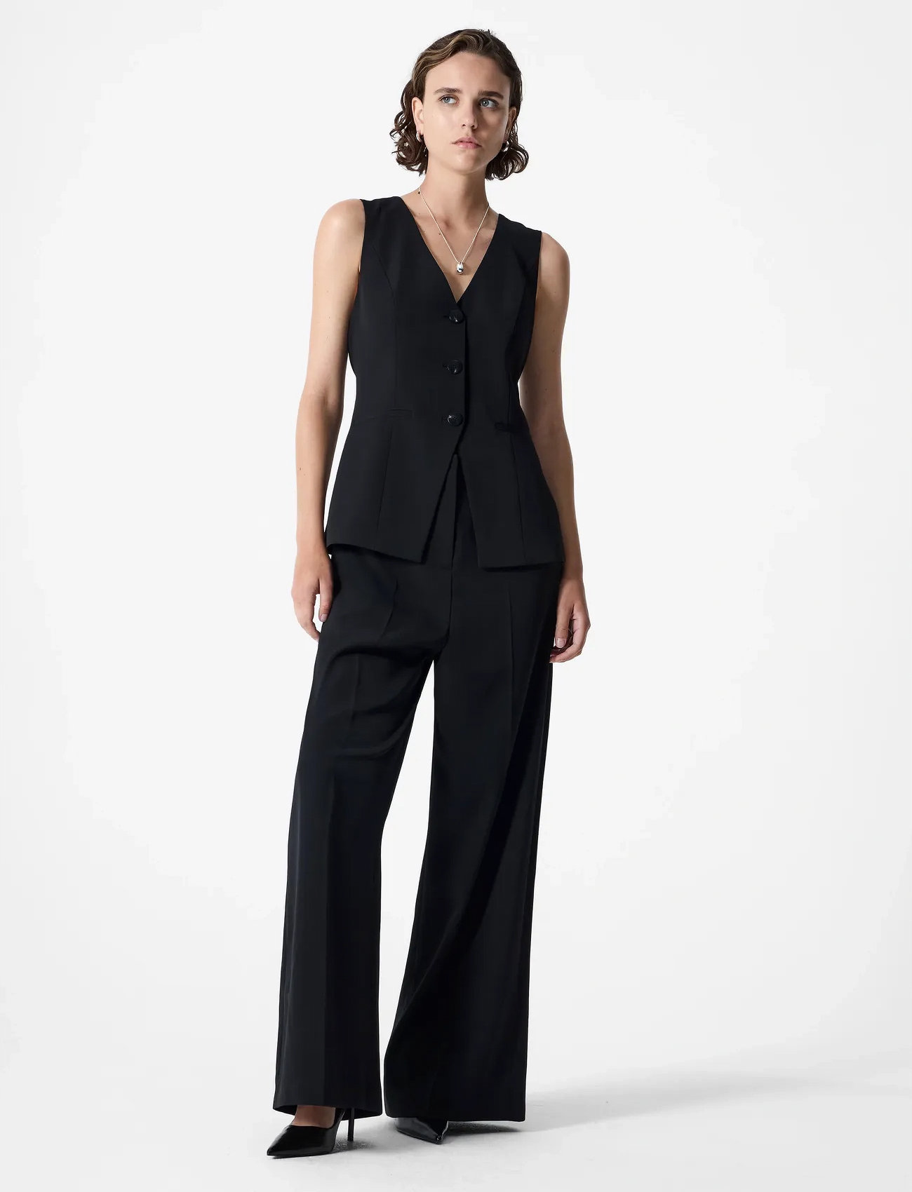 French Connection Vinnie Tailored Jumpsuit, 34, Black, Underdele > Jumpsuits, Dame