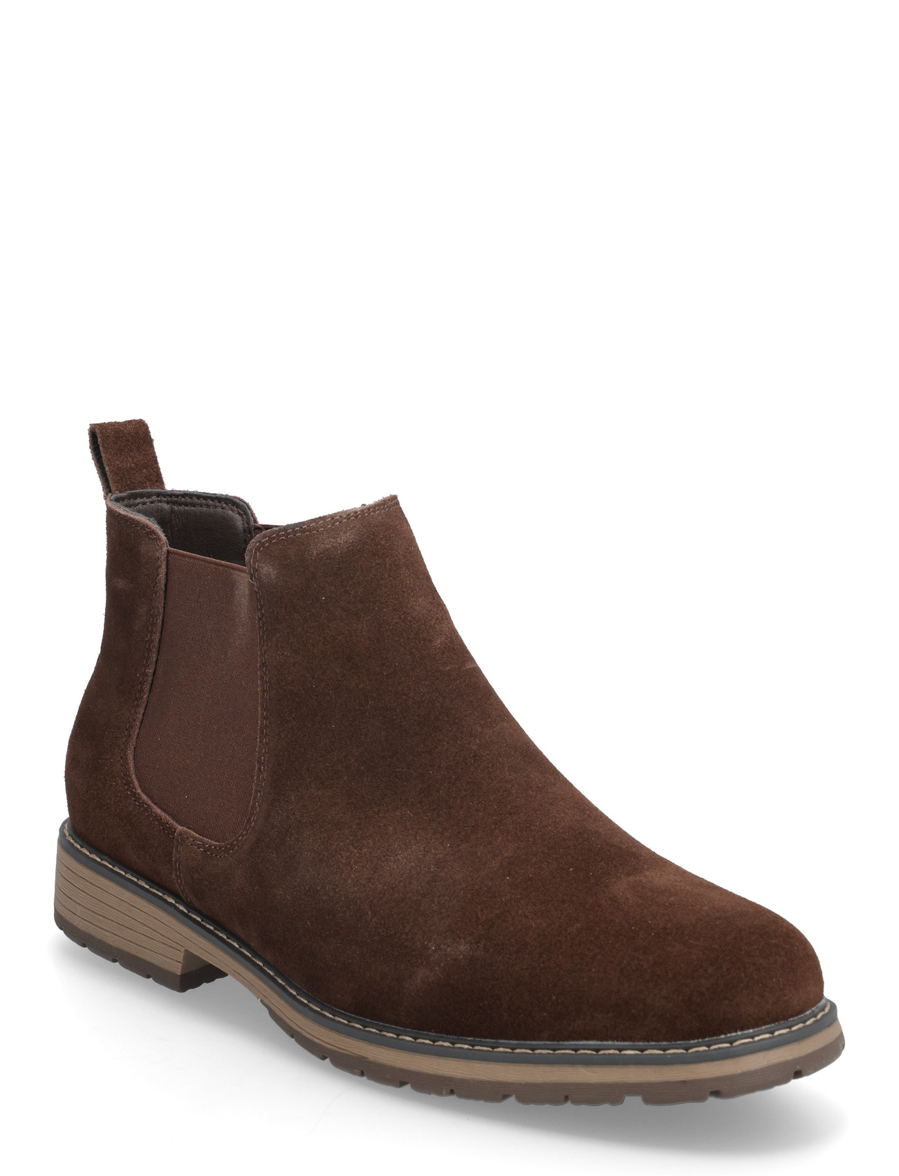 FRENCH CONNECTION Fc Wildleder Cleated Chelsea Stiefel Braun - 42 - Herren