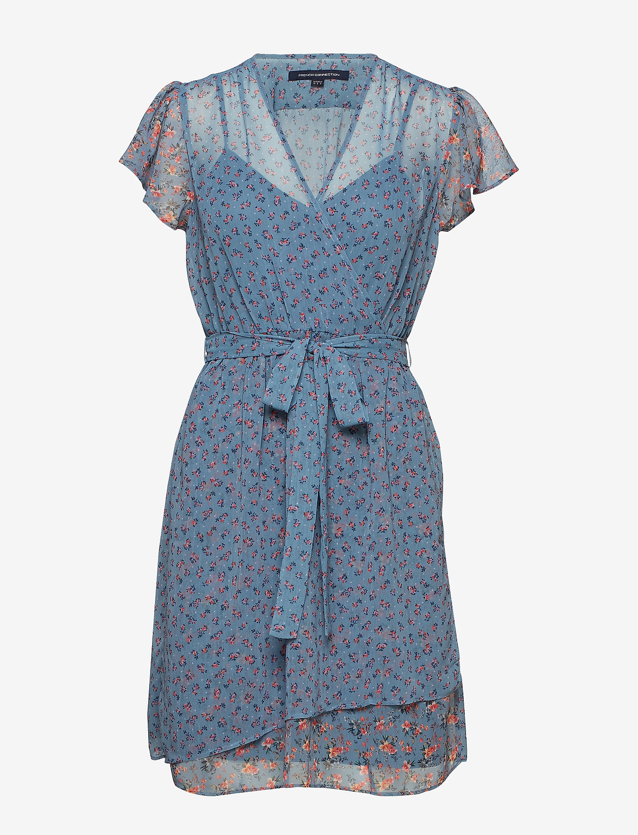 french connection floral wrap dress