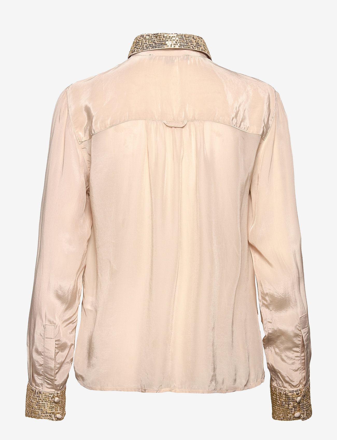 French Connection - PF ESHKA SEQUIN DETAIL SHIRT - långärmade skjortor - gold/cement - 1