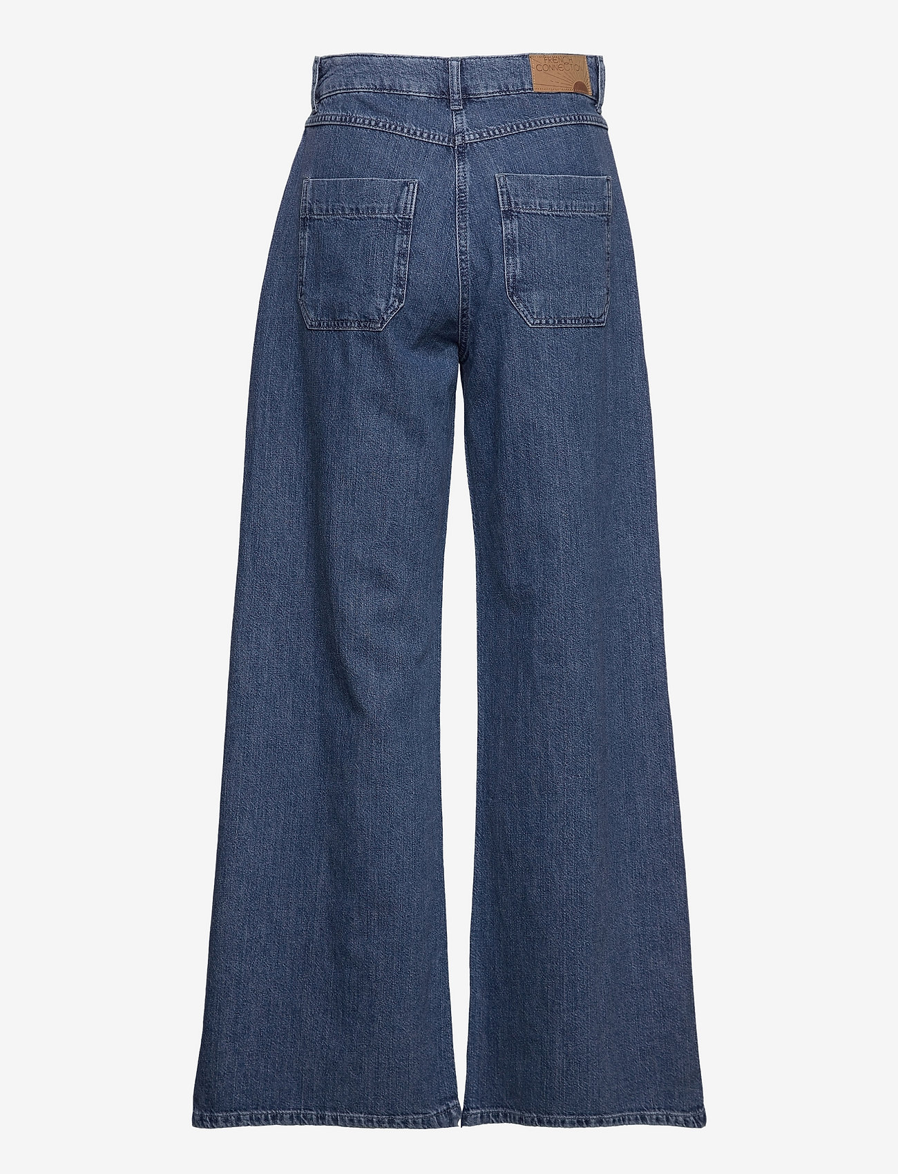 French Connection - ZUZI LINEN BLEND DNM WIDE JEAN - vida jeans - mid blue - 1