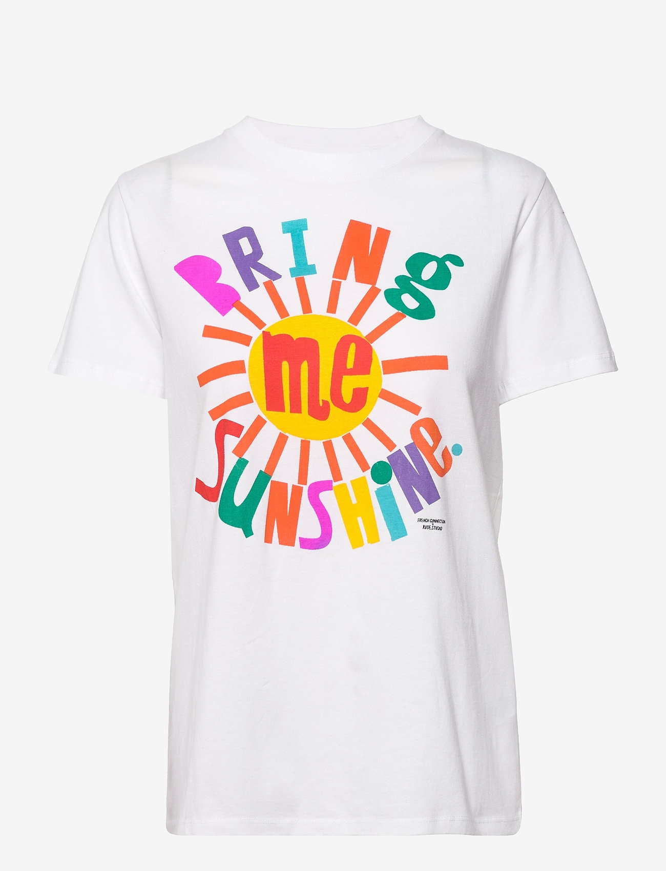French Connection - BRING ME SUNSHINE BOYFIT TEE - t-shirts - linen white - 1