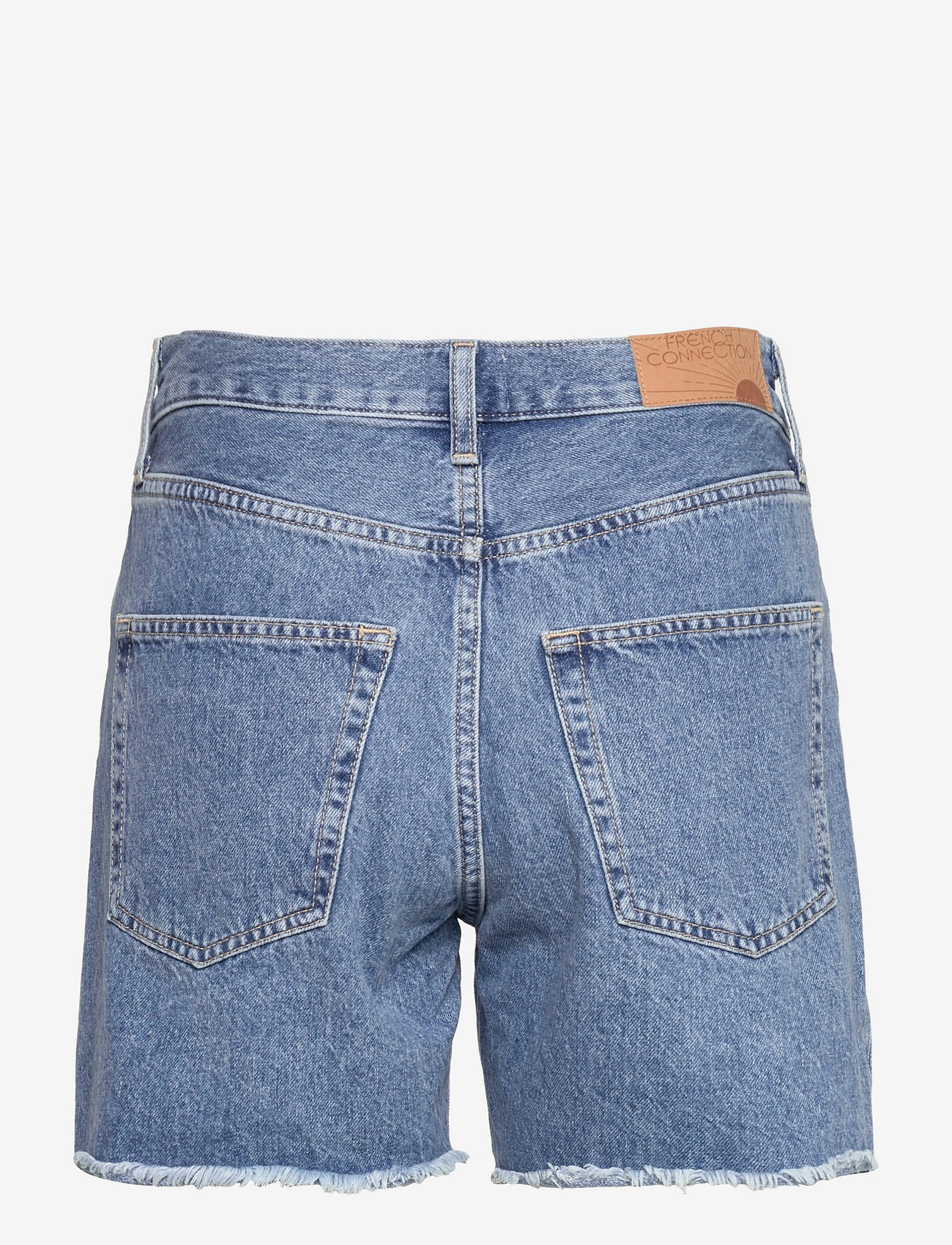 French Connection - PIPER ORGNIC DNM BOYFRND SHRTS - jeansshorts - mid blue - 1