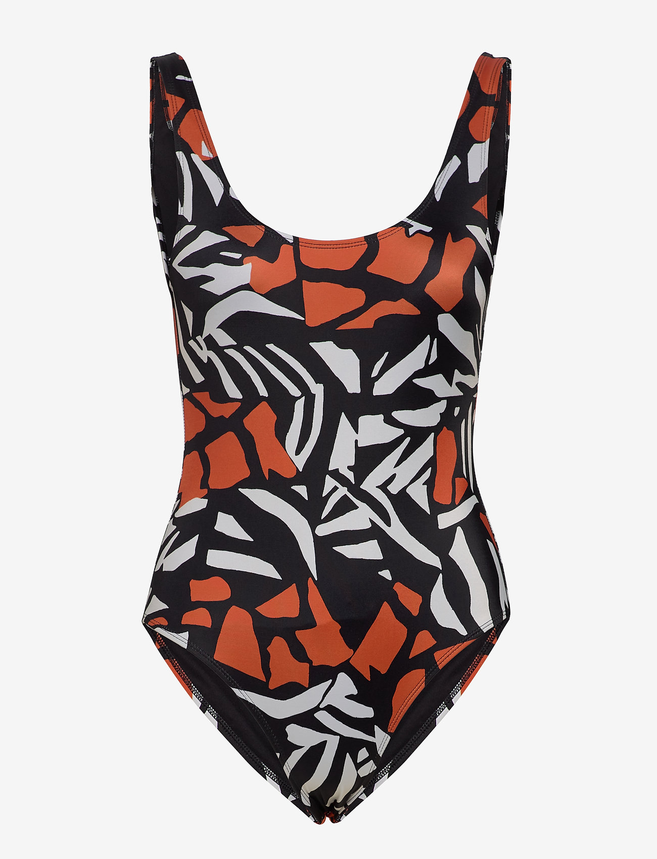 French Connection - RECYCLED AFARA PRINT SWIMSUIT - black multi - 0