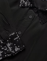 French Connection - PF ESHKA SEQUIN DETAIL SHIRT - långärmade skjortor - black - 2