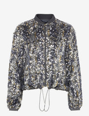 French Connection - BINALO SEQUIN JACKET - silver - 1