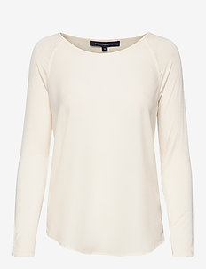 POLLY PLAINS LS - t-shirt & tops - classic cream