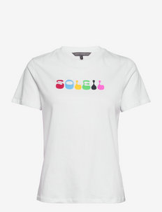 SOLIEL BOYFIT GRAPHIC TEE - t-shirts - white