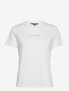 SUNSHINE BOYFIT TEE - t-shirts - white