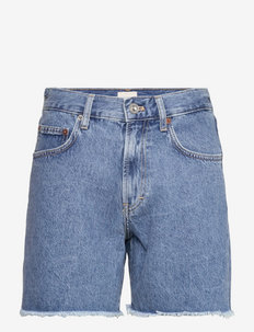 PIPER ORGNIC DNM BOYFRND SHRTS - jeansshorts - mid blue