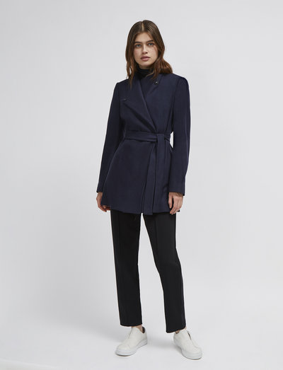 French connection platform felt crossover outlet coat