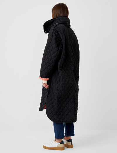 french connection aris quilted coat red