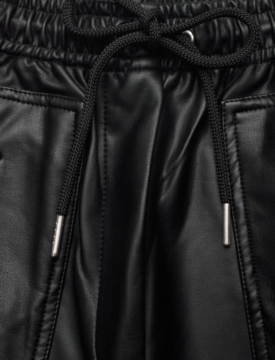 french connection crolenda trousers in black pu