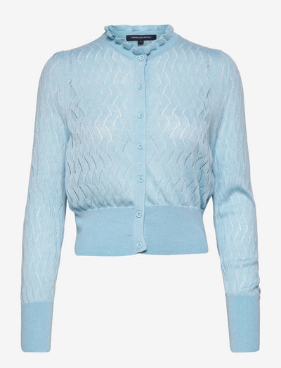 JESSICA LACE STITCH JUMPER - swetry rozpinane - forget me not