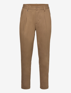 Simo organic cotton trousers - formal trousers - brown