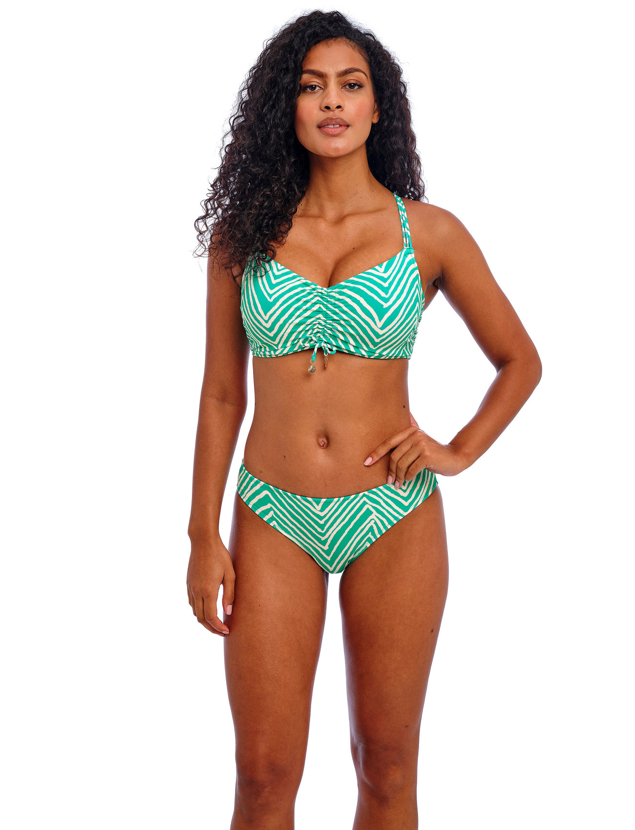 Freya Fiji Falls, S, Green, Bikiniunderdele > Bikinitrusser, Dame