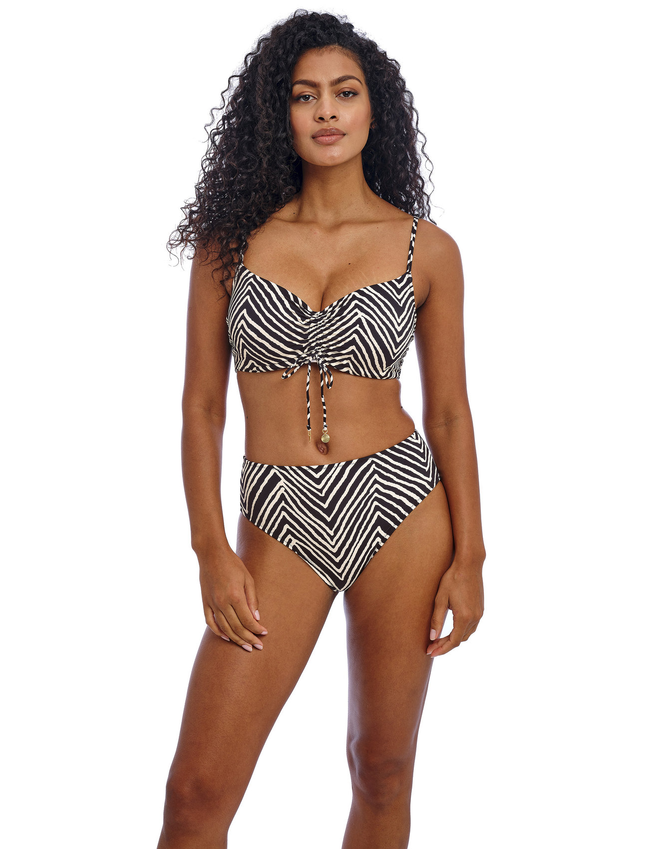 Freya Fiji Falls, S, Black, Bikiniunderdele > Bikinitrusser, Dame