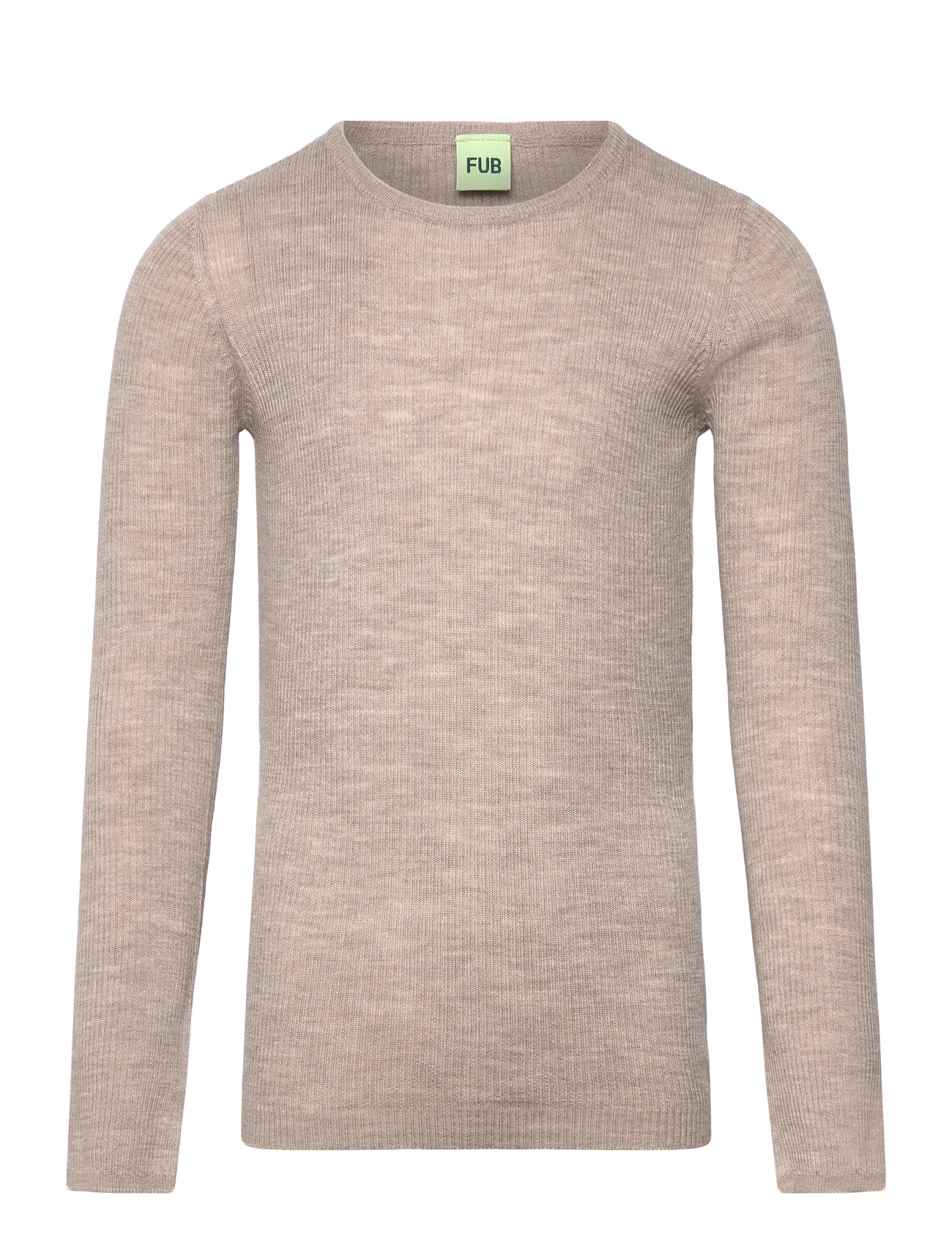 FUB Rib Bluse Beige - 120 - Kinder