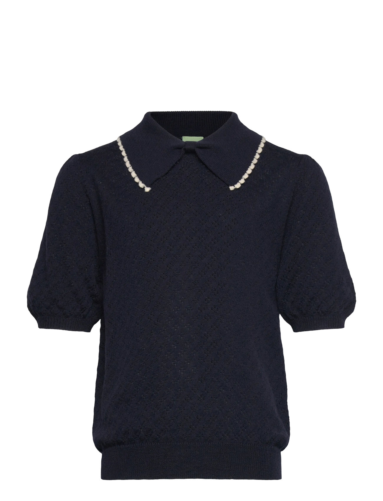 FUB Pointelle Polo Navy - 100 - Kinder