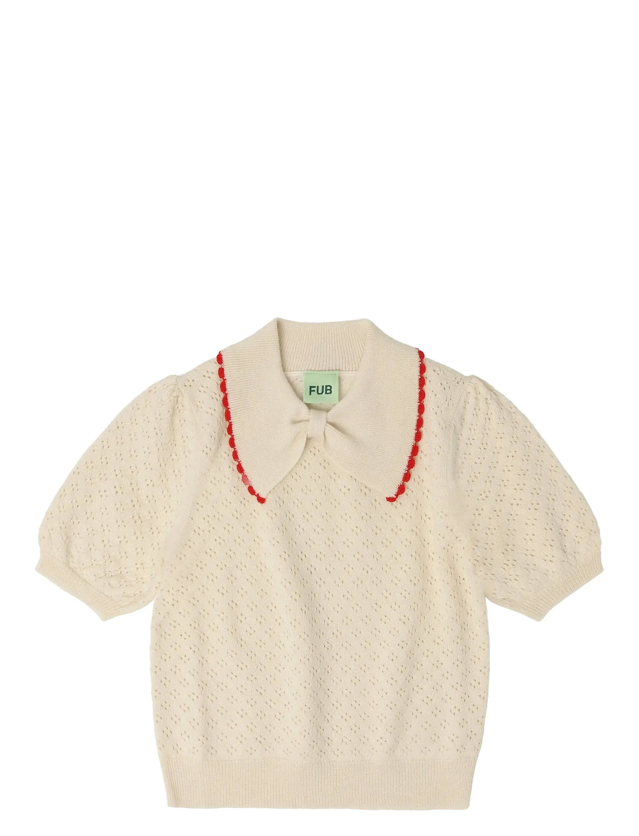 FUB Pointelle Polo Cream - 150 - Kinder