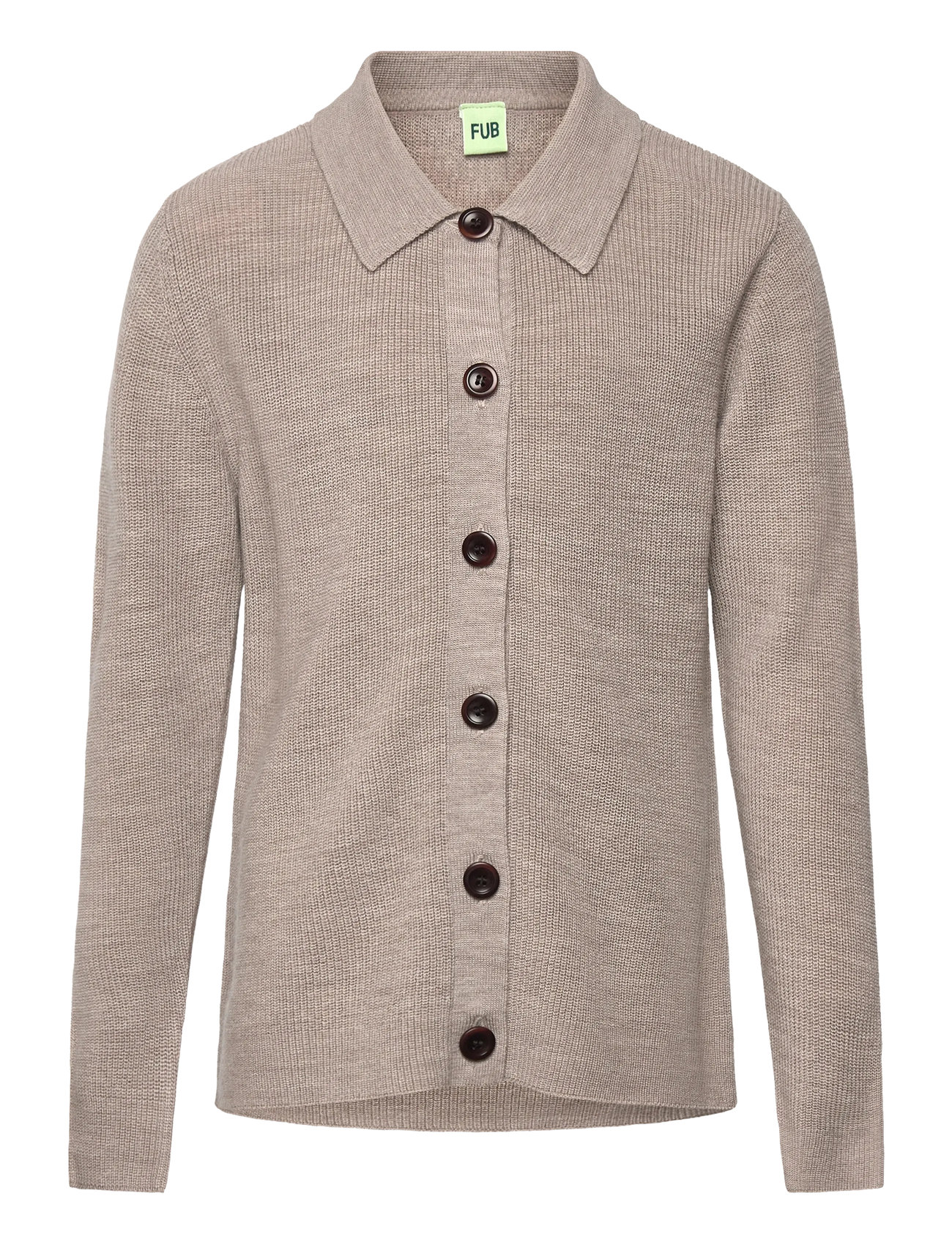 FUB Cardigan, 110, Brown, Strik > Cardigans, Børn