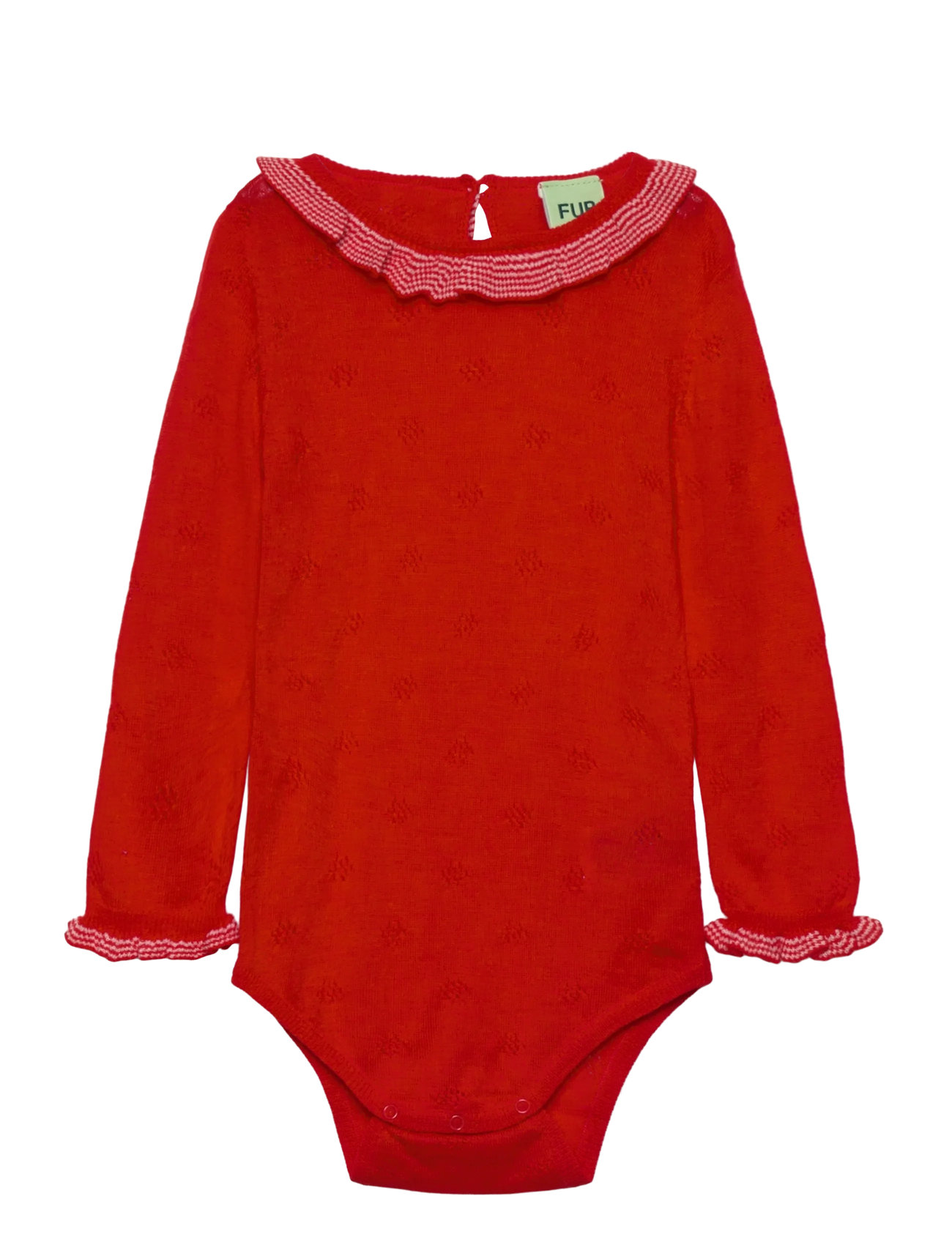 FUB Baby Ruffle Body Rot - 56 - Kinder