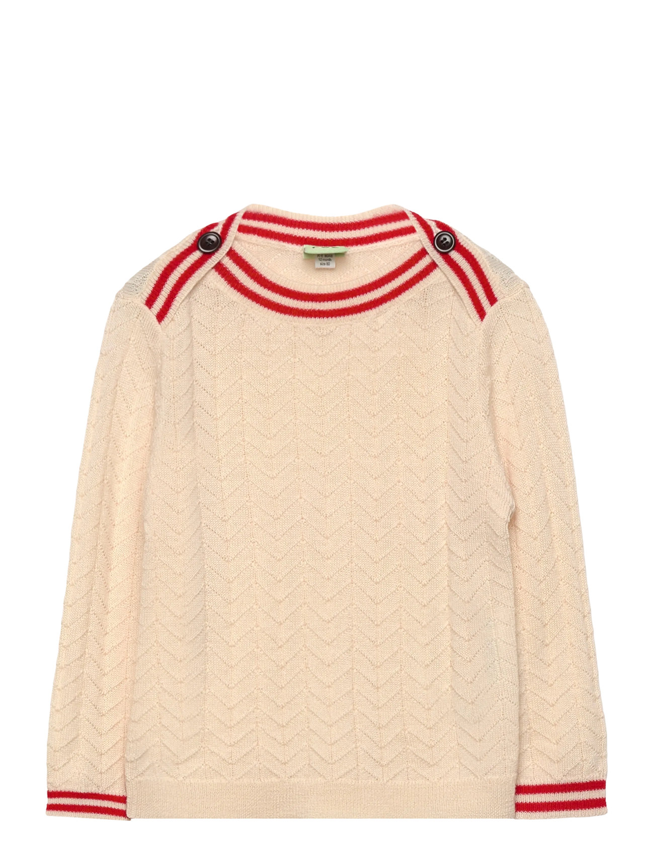 FUB Baby Zigzag Bluse Cream - 68 - Kinder