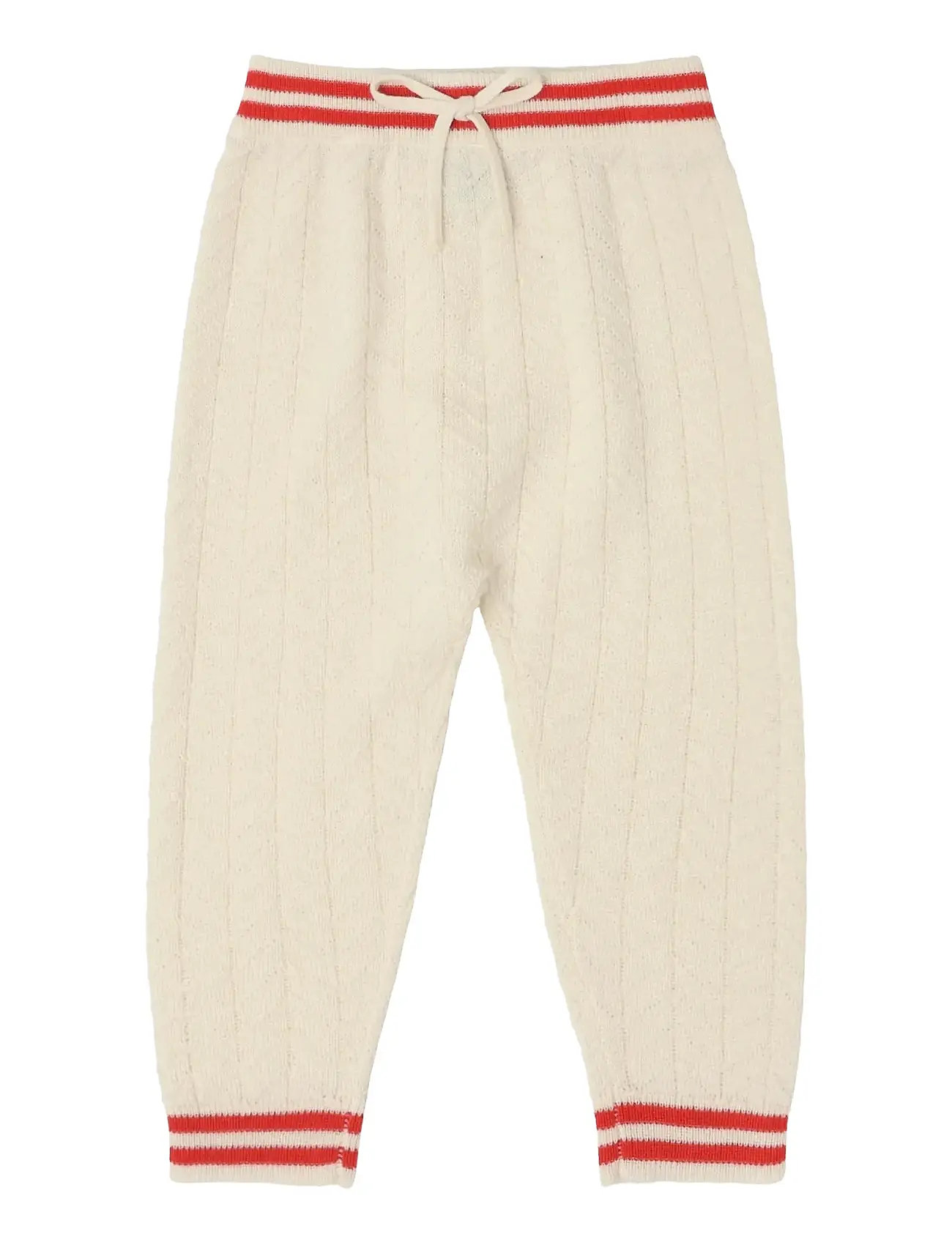 FUB Baby Zigzag Pants, 56, Cream, Underdele > Joggingbukser, Børn