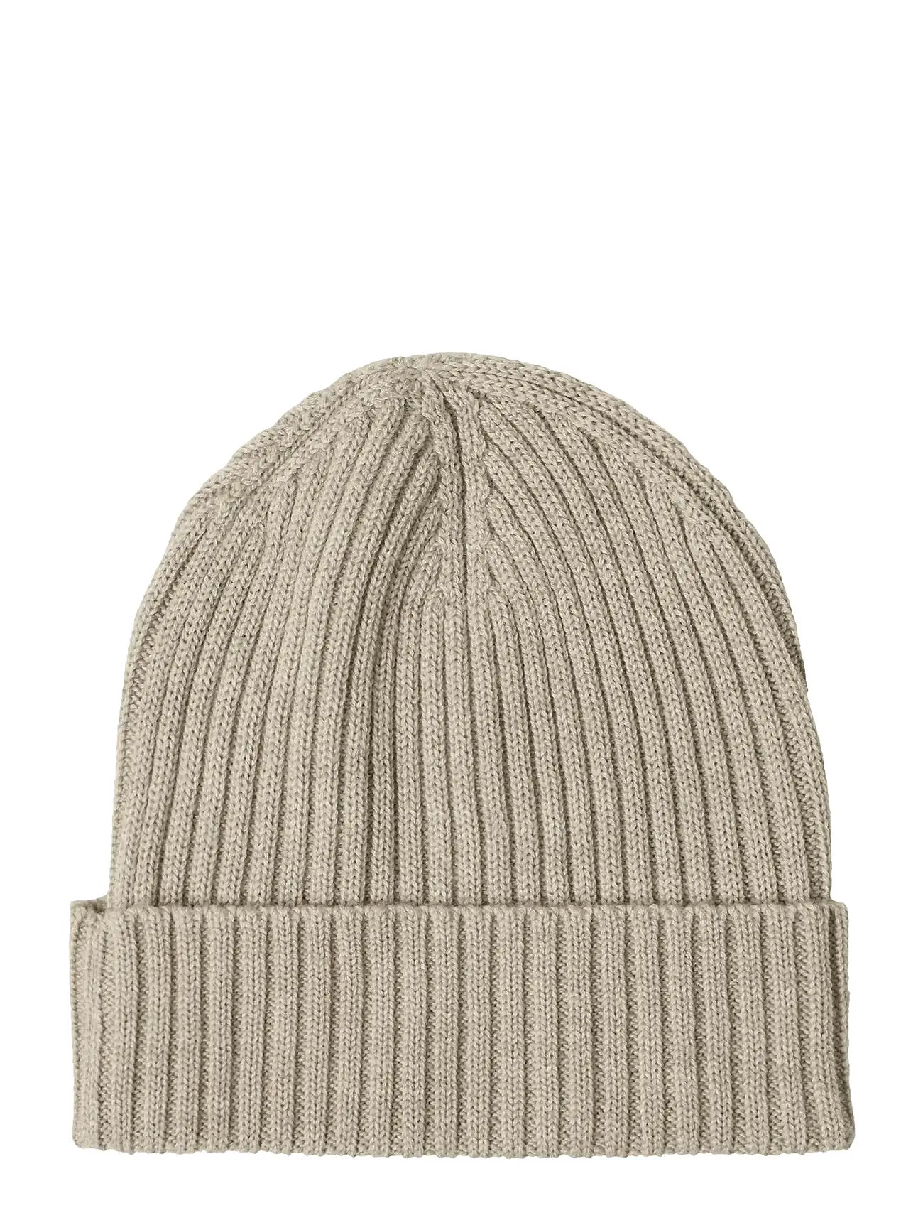FUB Rib Beanie, 90/100, Beige, Huer > Beanie, Børn