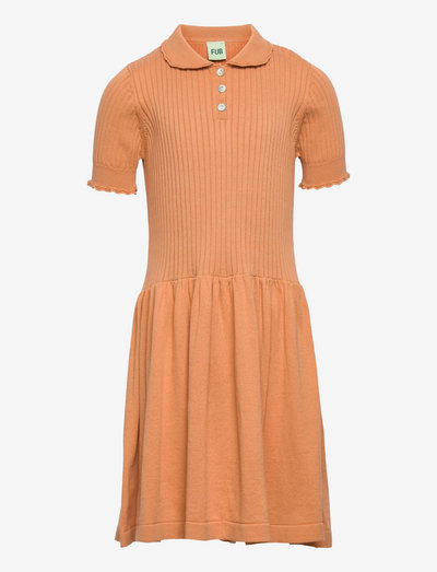 Pointelle Dress - festklänningar - apricot