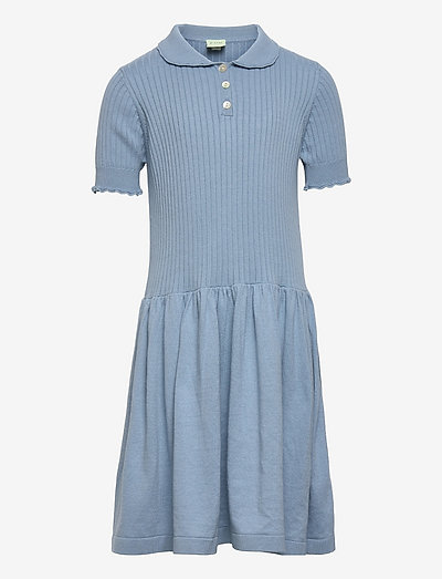Pointelle Dress - festklänningar - cloudy blue