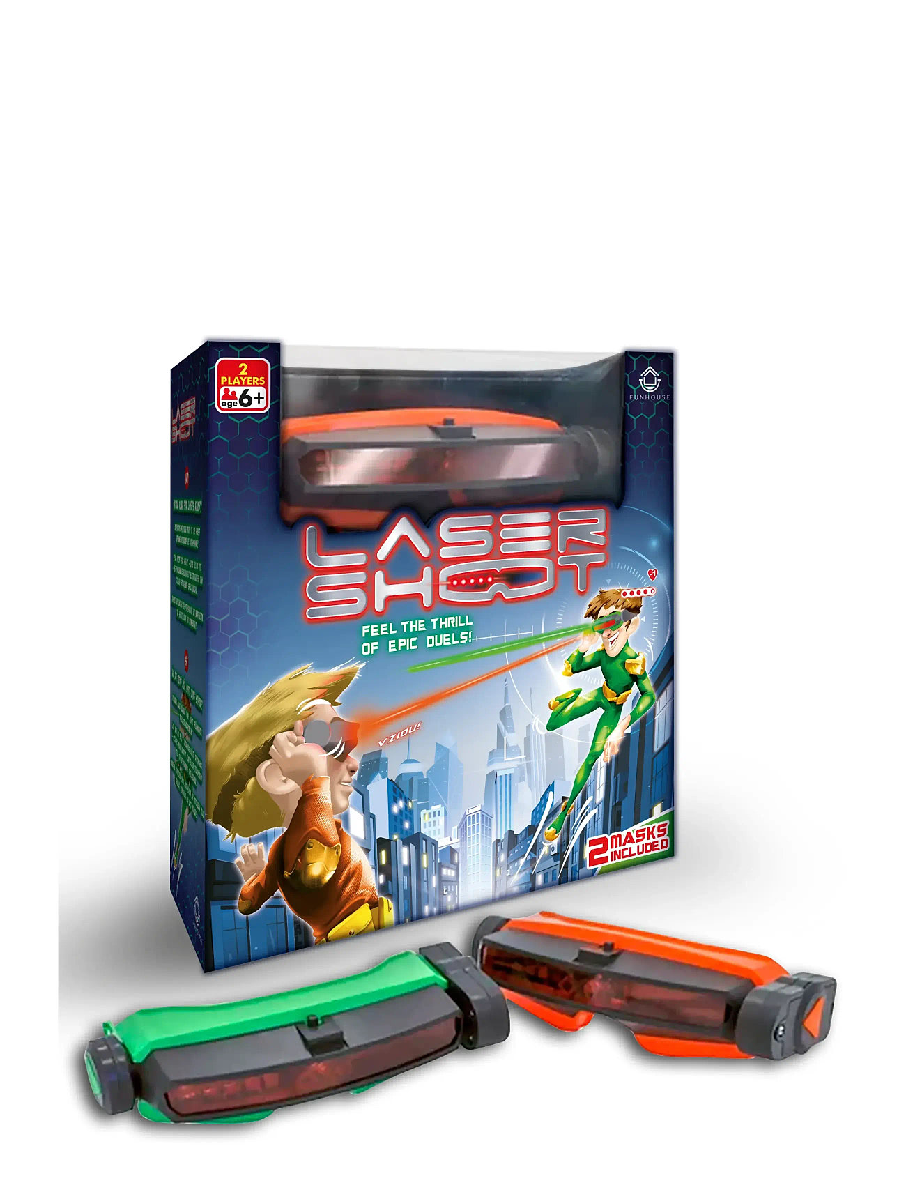 Funhouse Games Laser Shoot, One Size, Orange, Spil > Aktive Spil, Børn