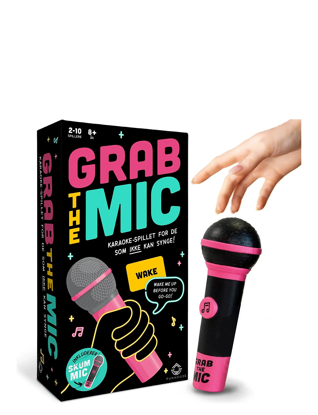 Funhouse Games Grab The Mic (En/No), One Size, Black, Spil > Brætspil, Børn