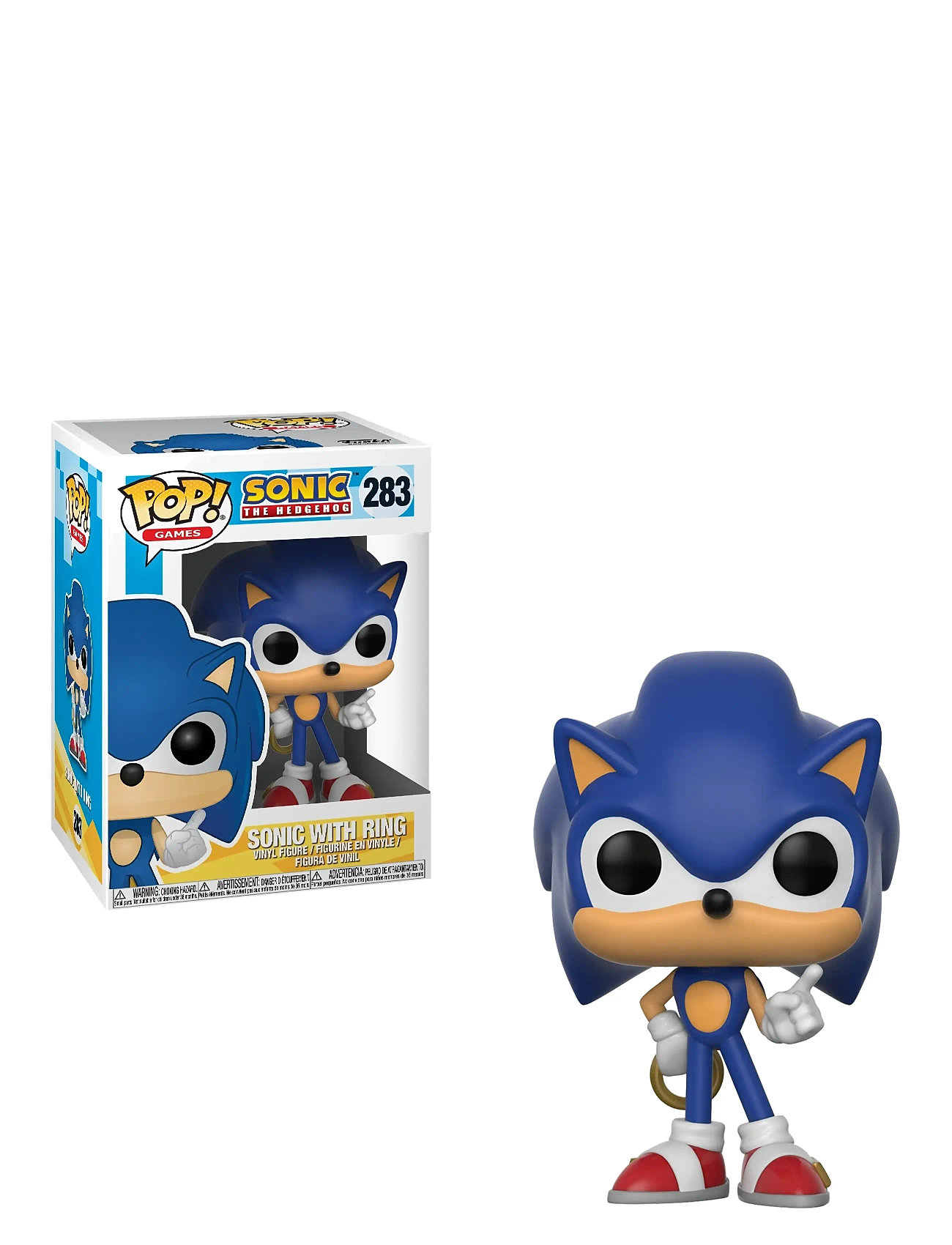 Funko Funko Pop Vinyl Sonic W/ Ring, One Size, Blue, Legesæt Og Actionfigurer > Actionfigurer, Børn