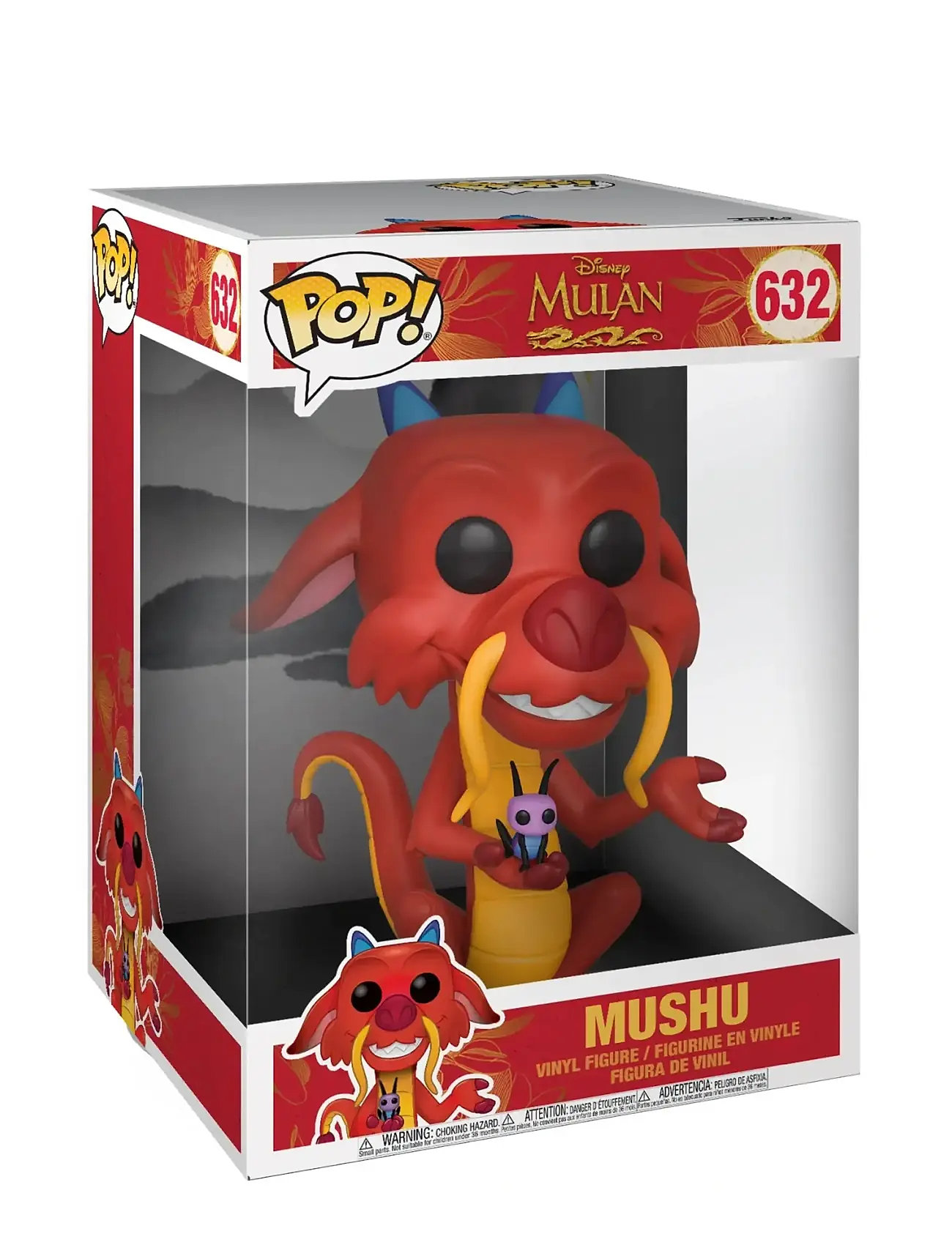 Funko Funko Pop 10" Disney Mulan Mushu, One Size, Red, Legesæt Og Actionfigurer > Film- Og Eventyrfigurer, Børn