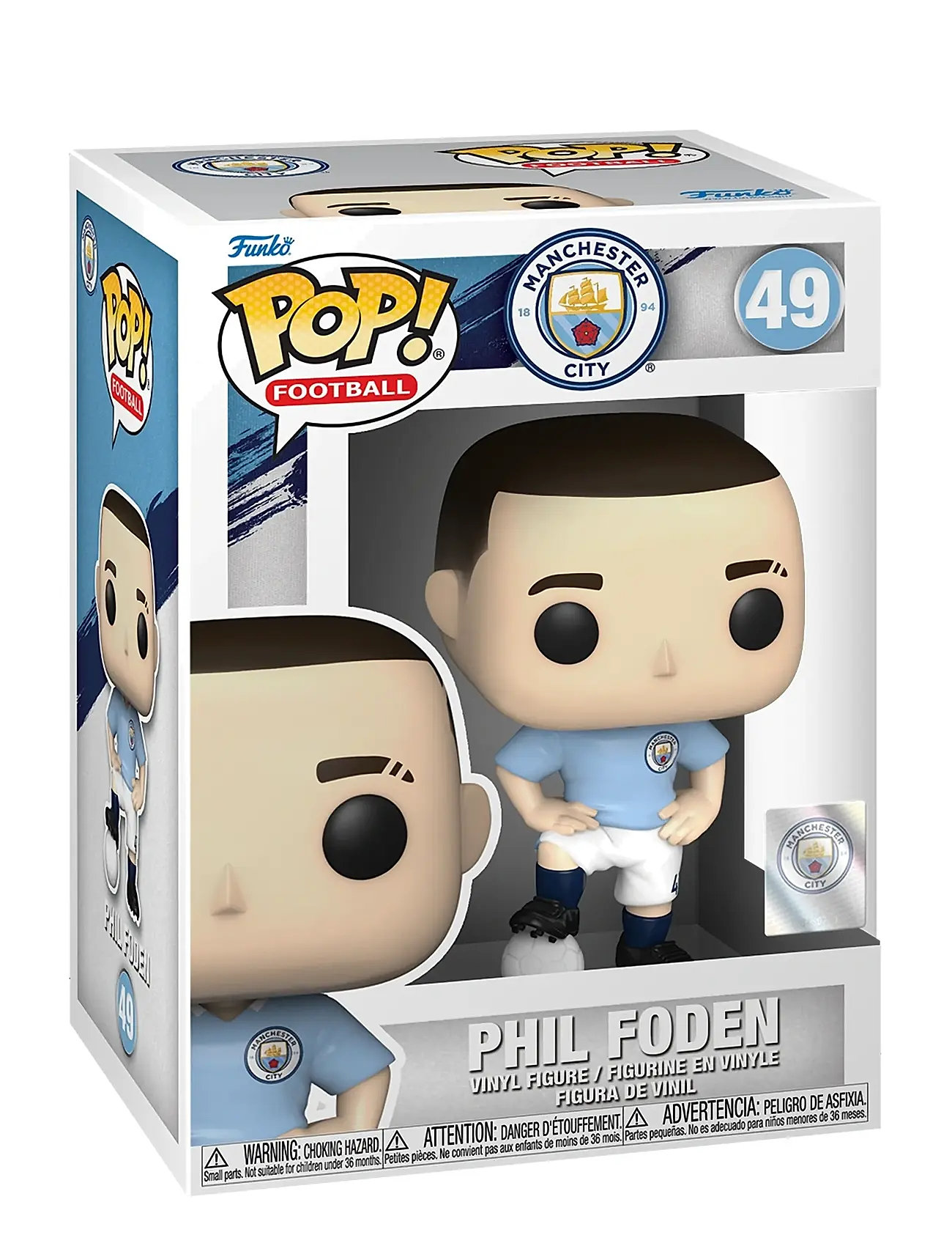 Funko Funko Pop Vinyl Manchester City Phil Foden, One Size, Blue, Legesæt Og Actionfigurer > Actionfigurer, Børn