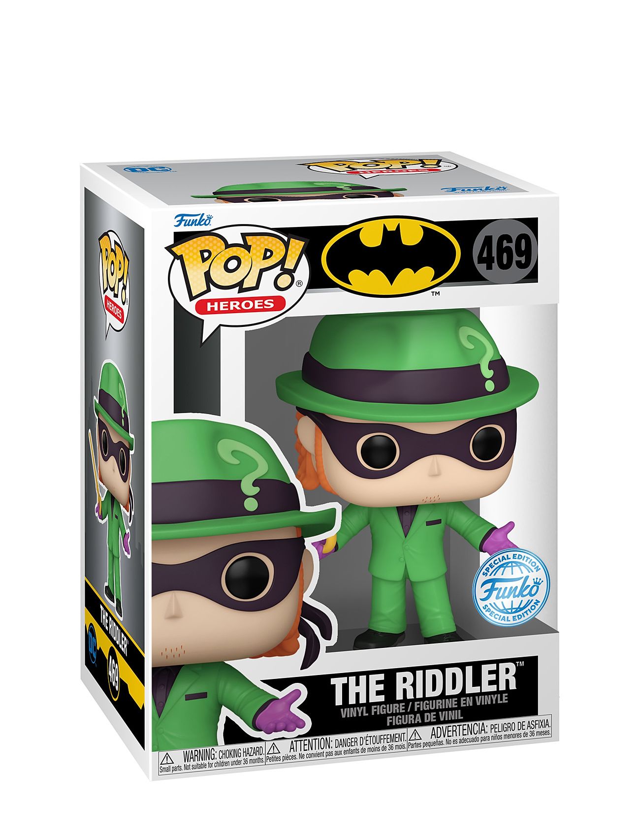Funko! Pop Exclusive Dc Riddler Toys Playsets & Action Figures Action Figures Multi/patterned Funko