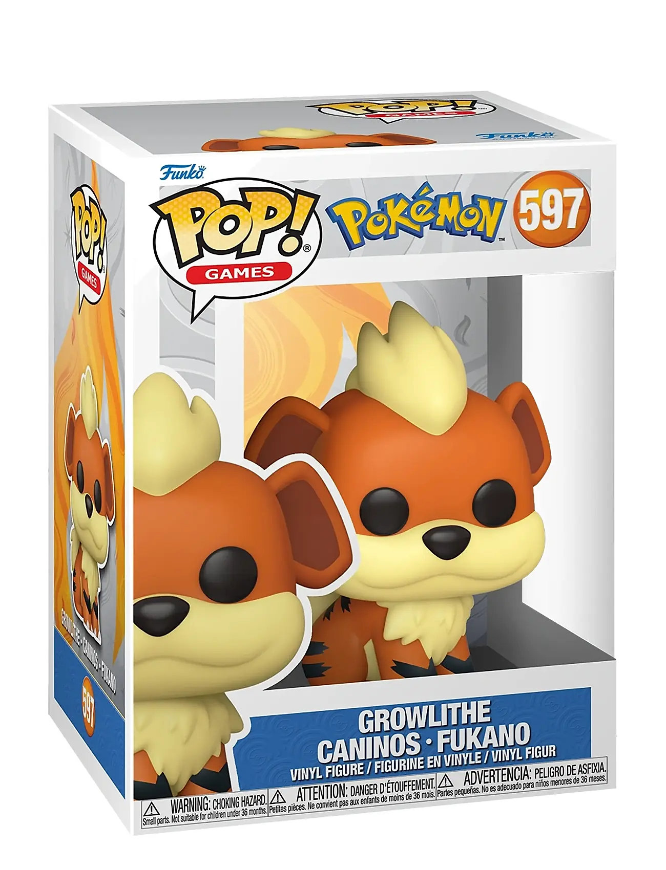 Funko Funko Pop Vinyl Pokemon Growlithe, One Size, Orange, Legesæt Og Actionfigurer > Actionfigurer, Børn