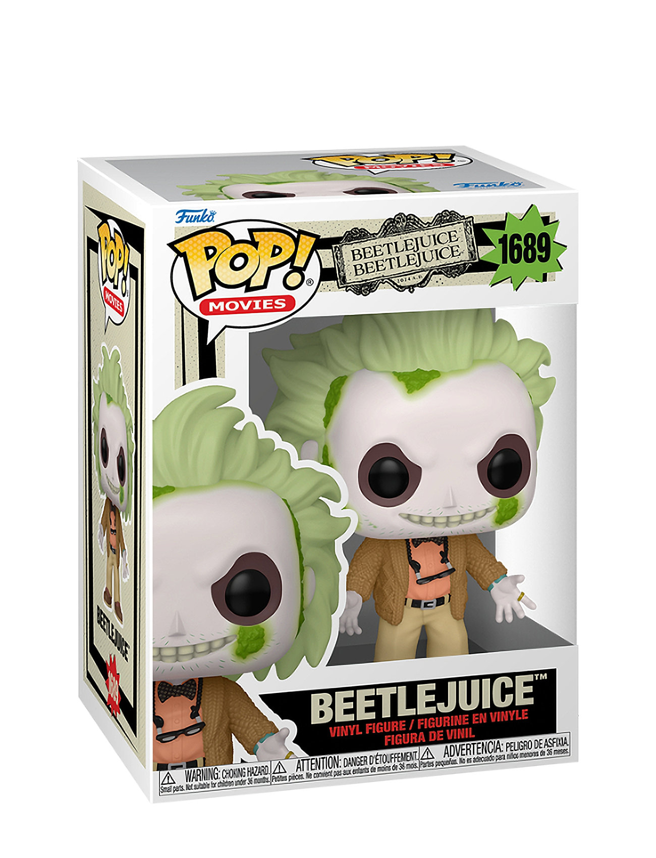 Funko Pop Vinyl Bj Beetlejuice Cardigan W. Chase Toys Playsets & Action Figures Action Figures Multi/patterned Funko