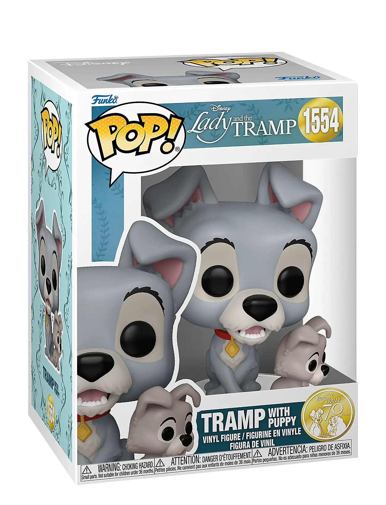 Funko Funko Pop Vinyl Disney Latt Tramp W/Puppy Multi/patterned