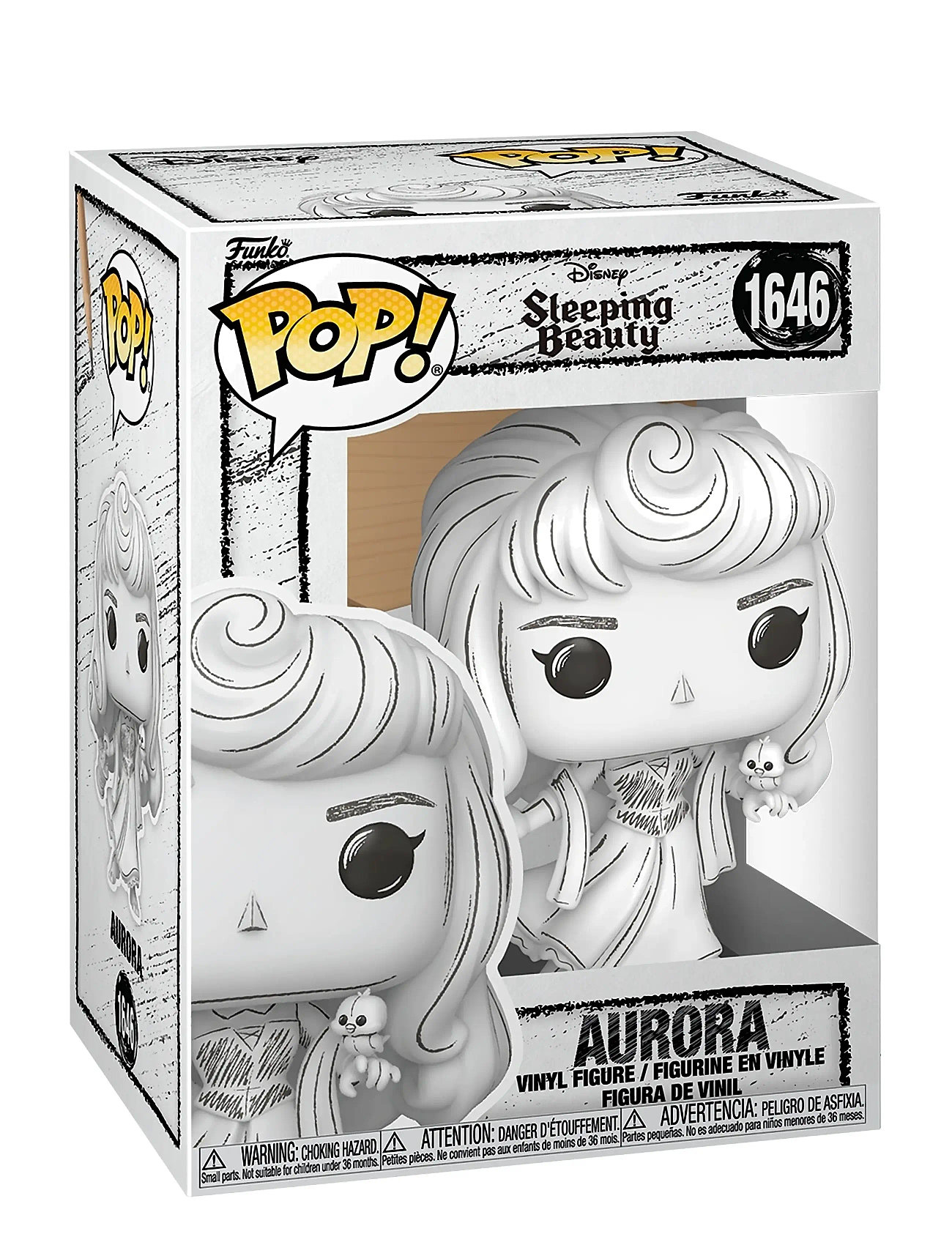 Funko Funko Pop Vinyl Sketched - Aurora, One Size, White, Legesæt Og Actionfigurer > Film- Og Eventyrfigurer, Børn