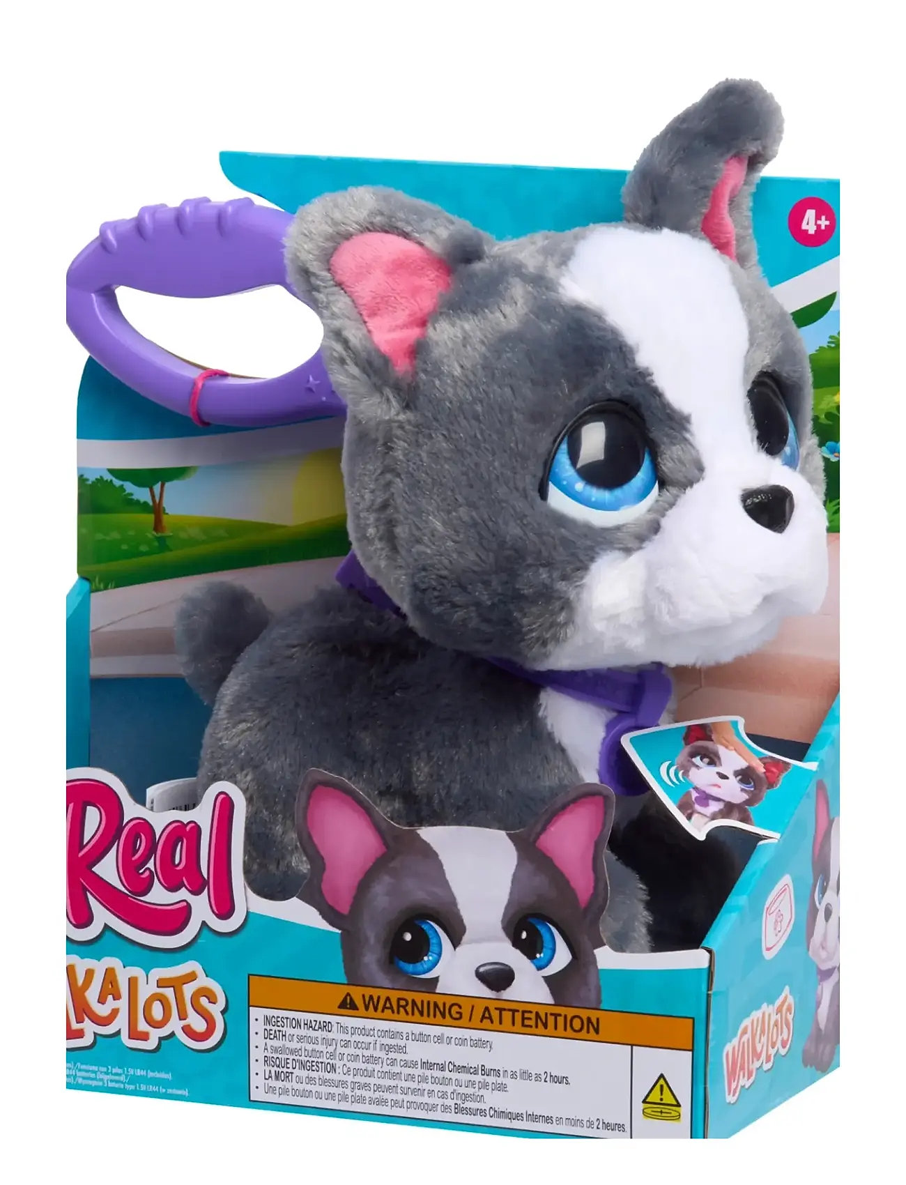 FurReal Furreal Walk-A-Lots - French Bulldog, One Size, Grey, Interaktive Dyr Og Robotter > Interaktive Dyr, Børn