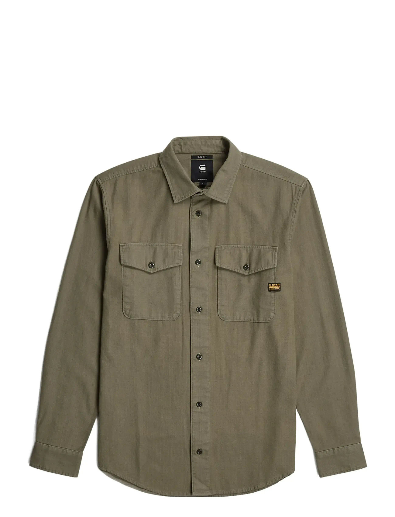 G-STAR Marine Slim Shirt L\S Khaki - S - Herren