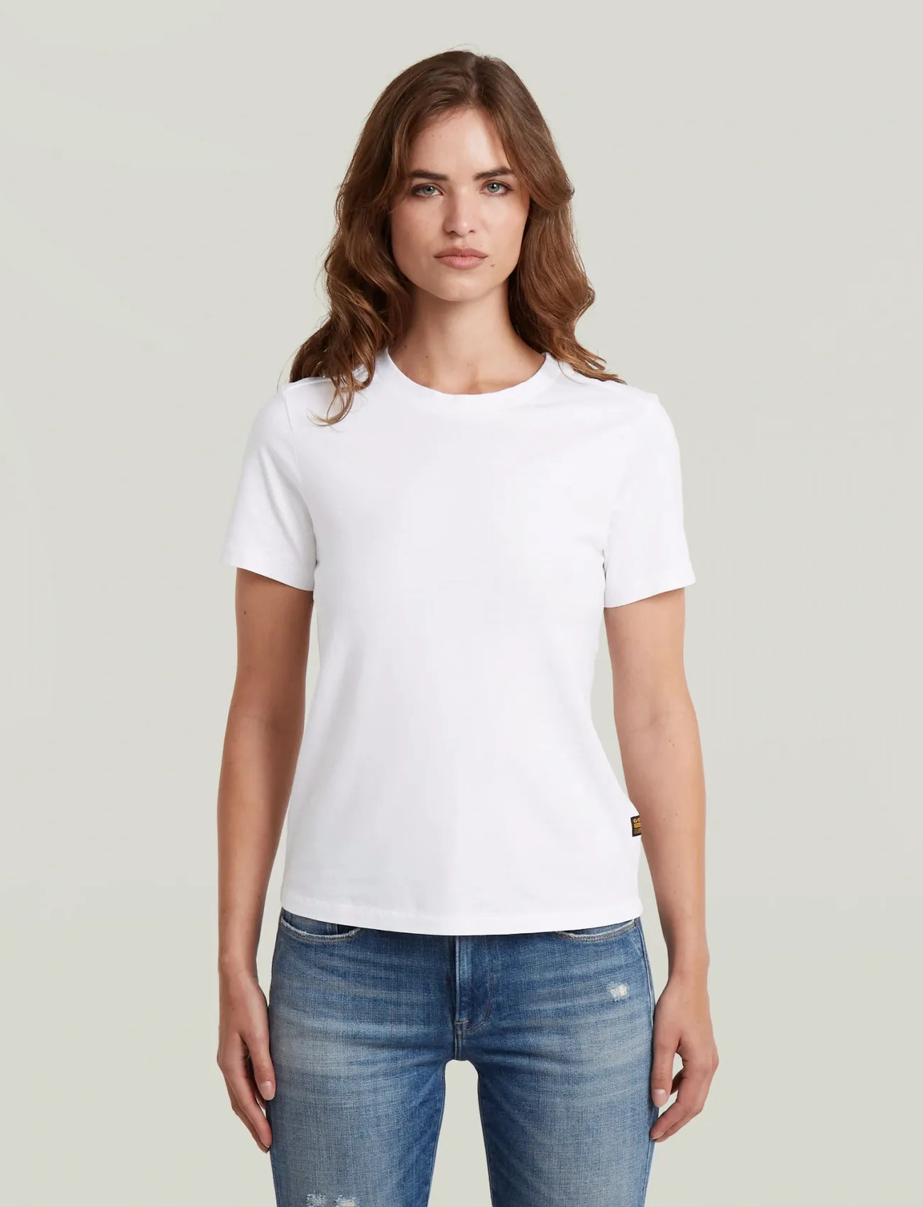 G-Star Nifous R T Wmn, XXL, White, T-Shirts & Toppe > Kortærmede, Dame