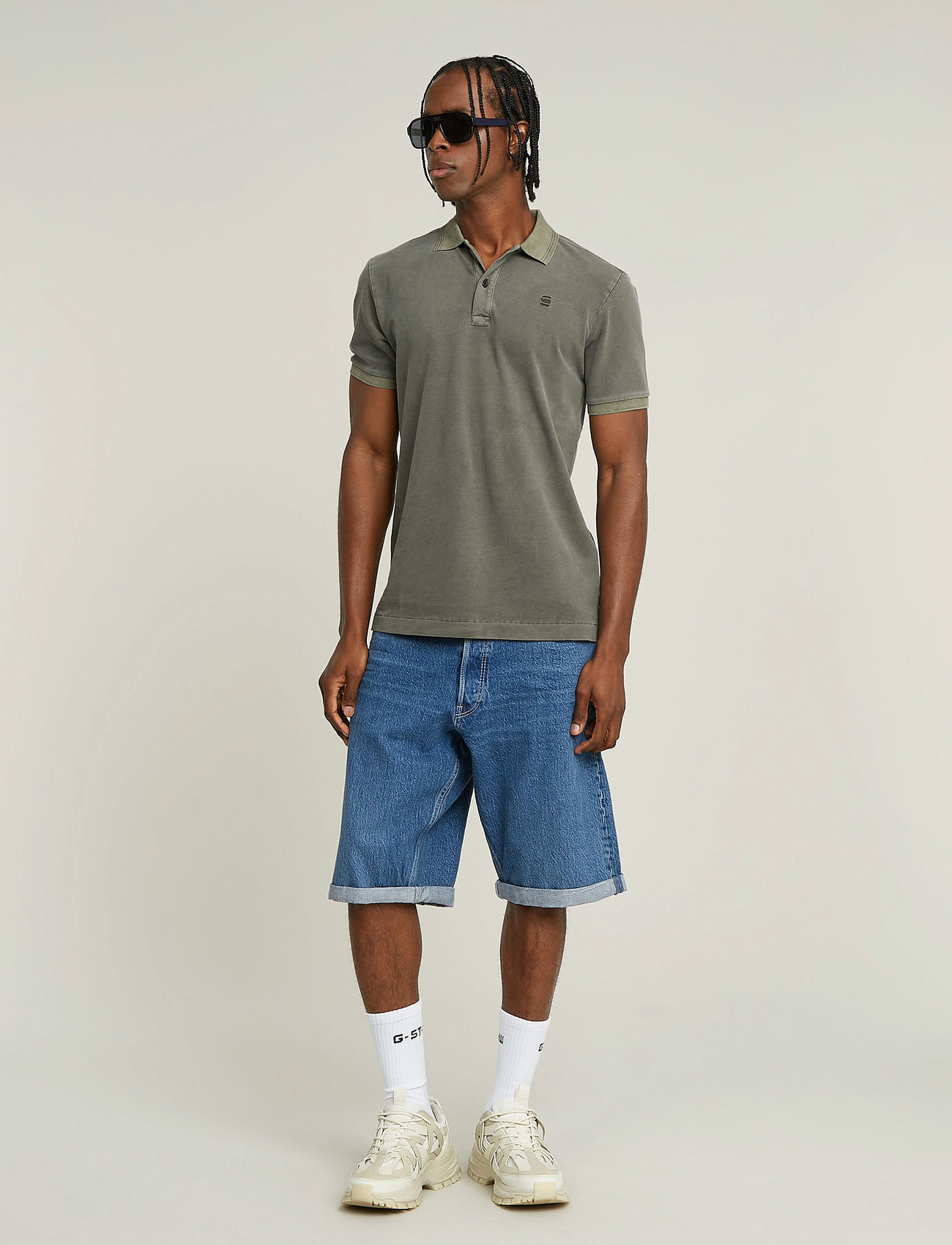 G-Star Bam Logger Short, 280, Blue, Shorts > Denim, Herre