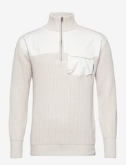 Army half zip knit - COOL GREY