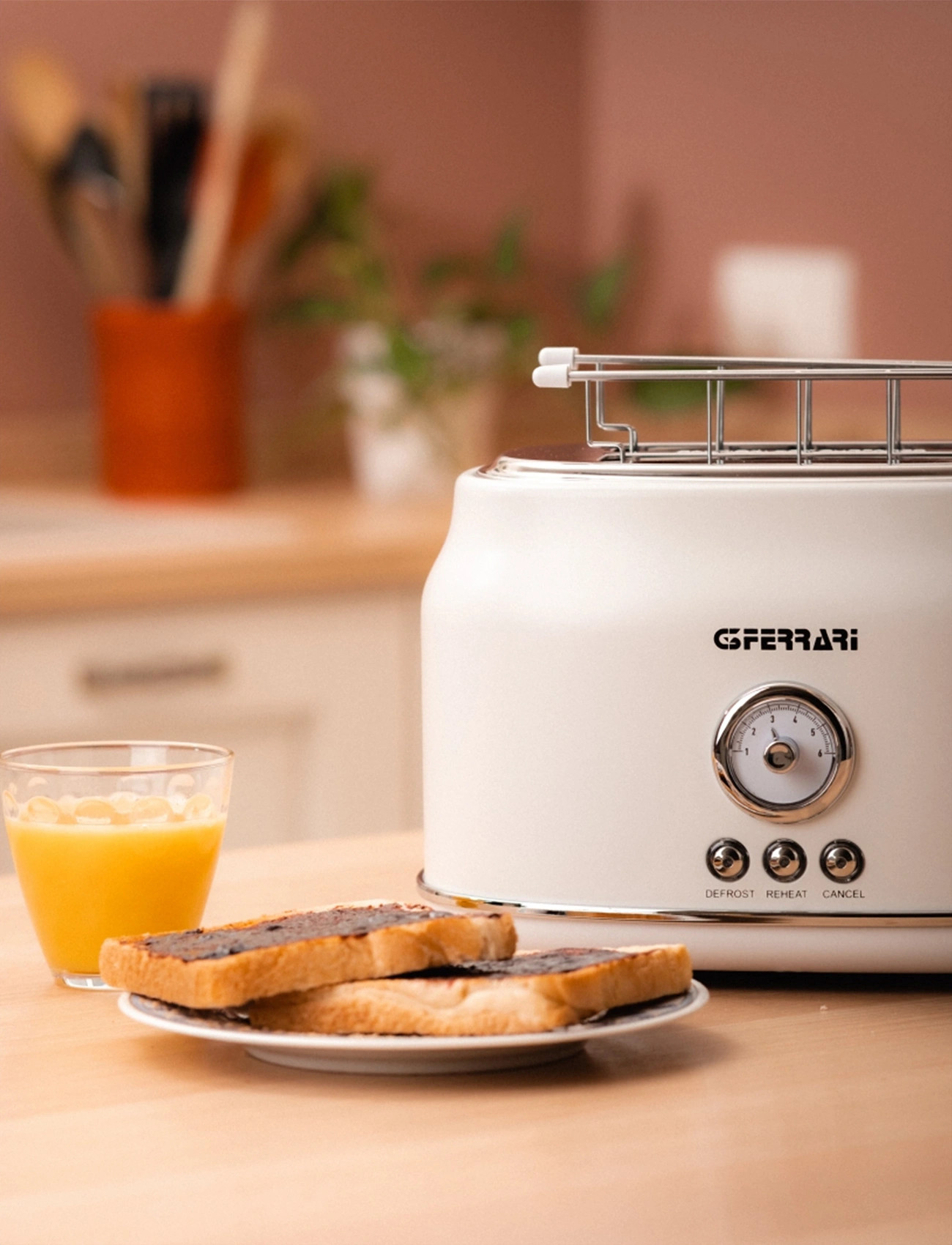 G3 Ferrari Toaster 2 Slice Artista White G3 Ferrari, 2 S, White, Køkkenmaskiner > Brødristere, Unisex